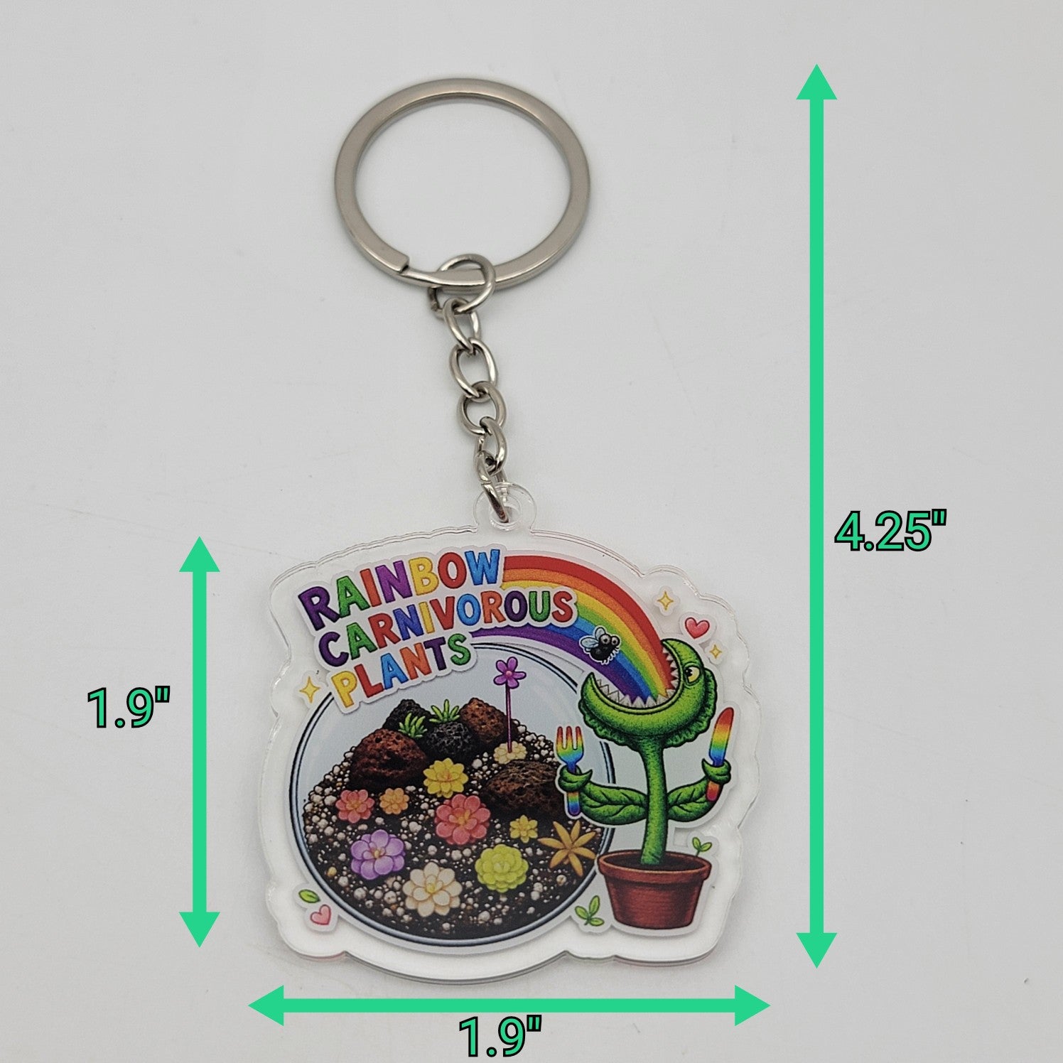 Rainbow Acrylic Keychain